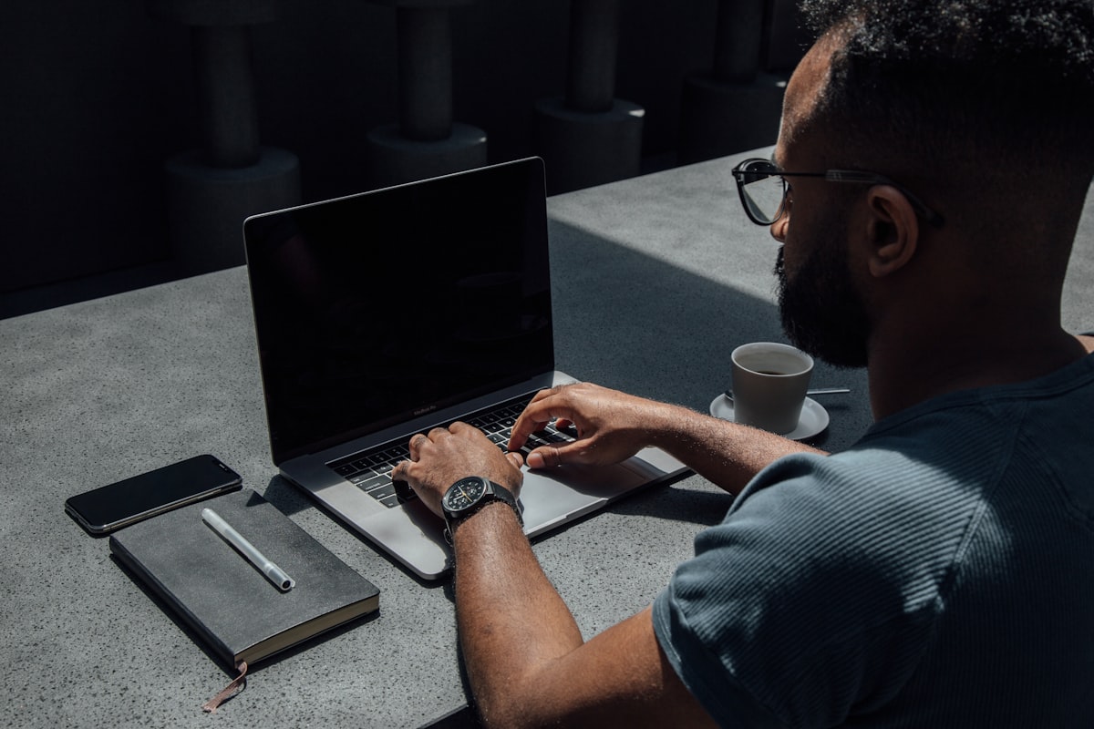 Email marketing on laptop